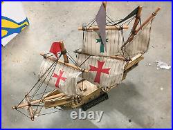 Sailing Sailship Boat Model Kit Built SANTA MARIA 1492