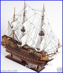 Saint Esprit French Tall Ship 33 Handmade Wooden Model Built Sailboat Assembled
