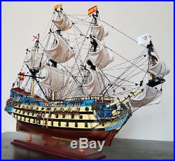 San Felipe 32 model wood ship Spanish navy wooden tall ship sailing boat