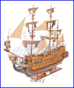 San Felipe Spanish Armada Galleon Tall Ship 88 XX Large Wood Model Assembled
