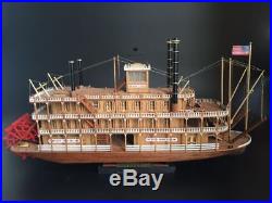 Scale 1/100 USS MISSISSIPPI 1870 wood ship model kit steamboat wood model kit