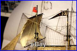 Scale 1/60 Adventure pirate schooner Wood Model Ship Kit 3D laser cut wood boat