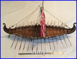 Scale 124 Model Of The Oseberg Ship. Viking Ship Handmade. Length 34