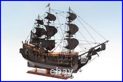 Seacraft Gallery Handcrafted Wooden Model Ship Boat Black Pearl Pirate 75cm
