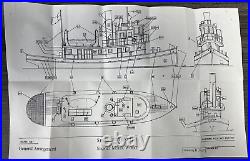 Seaport Model Works HO Kit #H116 The Steam Tug Exeter Tug boat NOS 187 RARE