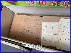 Sergal 178 Scale 1637'Sovereign of the Seas' Wooden Model Ship Kit Art 787 Vtg