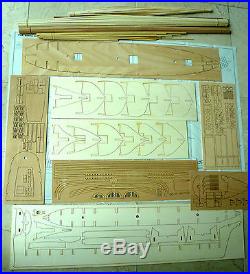 Sergal 789 Cutty Sark 178 Double Plank-on-Bulkhead Wood Ship Model Kit em jh
