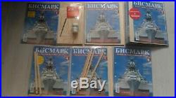 Ship model Bismarck Hachette Amati scale 1200 complete set (1-140 magazines)