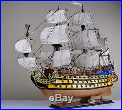 Soleil Royal 32 wood model ship historic French tall sailing boat