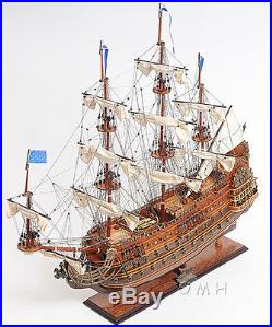 Soleil Royal French Navy Tall Ship 36 Wood Model Sailboat Assembled
