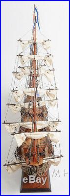 Soleil Royal Tall Ship Wooden Model 28 French Warship Built Boat New