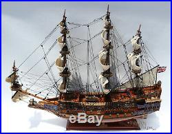 Sovereign of the Seas Tall Ship Assembled 37 Built Wooden Model Ship