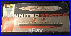 Ss United States Ship Itc Model Craft Vintage Kit Ideal Model 1/35 Scale Rare