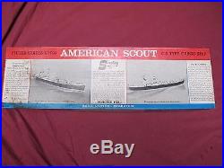 Sterling Models American Scout C-2 Cargo Ship Kit Model B-18M w Fittings & Instr