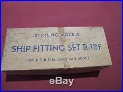 Sterling Models American Scout C-2 Cargo Ship Kit Model B-18M w Fittings & Instr