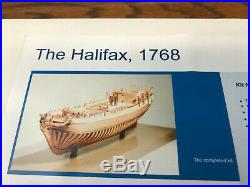 THE HALIFAX, 1768 BY Lauck Stree Shipyard plank construction Wooden Ship Model