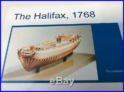 THE HALIFAX, 1768 BY Lauck Stree Shipyard plank construction Wooden Ship Model