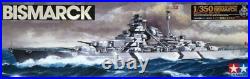 Tamiya 78013 German Battleship Bismarck 1/350 Scale Plastic Model Kit