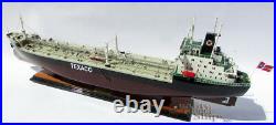 Texaco Bergen Tanker Handmade Wooden Oil Tanker Ship Model
