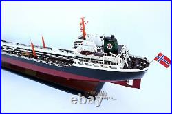 Texaco Bogota Oil Tanker Handmade Wooden Ship Model