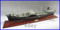 Texaco Ohio Oil Tanker 34 Handmade Wooden Oil Tanker Ship Model NEW