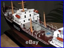 Texaco Oslo Oil Tanker Ship Model Handmade Wooden Ship Model