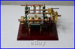 The V4-cylinder steam engine (with Steam boiler feed pump) Free Shipping