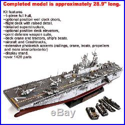 Trumpeter 1/350 Uss Iwo Jima Lhd-7 Amphibious Assault Ship Model Kit Plus Extra