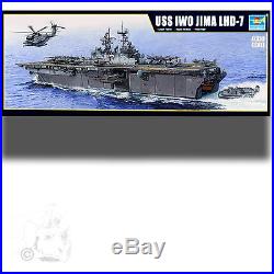 Trumpeter 1/350 Uss Iwo Jima Lhd-7 Amphibious Assault Ship Model Kit Plus Extra
