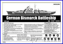 Trumpeter 3702 WWII German Battleship Bismarck 1941 1/200 Scale Model Kit