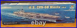 Trumpeter No. 05605 U. S. CVN-68 Nimitz 1975 1350 Scale Model Kit