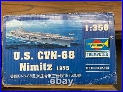 Trumpeter No. 05605 U. S. CVN-68 Nimitz 1975 1350 Scale Model Kit