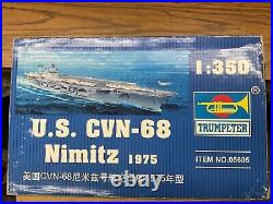 Trumpeter No. 05605 U. S. CVN-68 Nimitz 1975 1350 Scale Model Kit