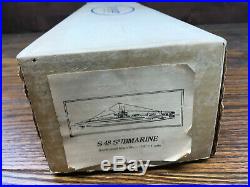 US S-48 SUBMARINE BlueJacket wooden military ship model kit RARE1935 1/8scale