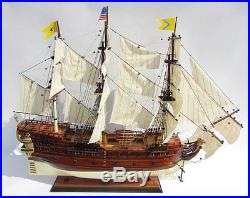 USS Bonhomme Richard 1765 Tall Ship Assembled 34 Built Wooden Model Boat