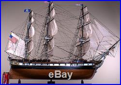 USS CONSTELLATION 50 wood model ship large scaled American sailing boat