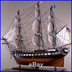 USS CONSTITUTION 44 wood model ship large scaled American sailing boat