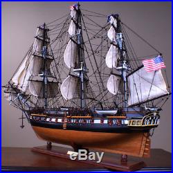 USS Constitution 36 wood ship model sailing American tall boat
