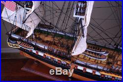 USS Constitution 36 wood ship model sailing American tall boat
