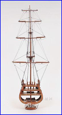 USS Constitution Cross Section Tall Ship 31 Built Wooden Model Boat Assembled