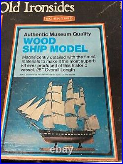 USS Constitution Old Ironsides Ship Wood Model Kit large 28 long NEW