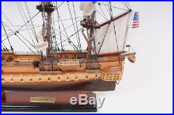 USS Constitution Old Ironsides Tall Ship 22.5 Wooden Model Sailboat Assembled