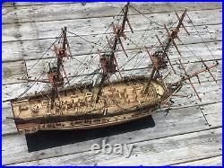 USS Constitution Old Ironsides Wooden Tall Sailing Ship Model