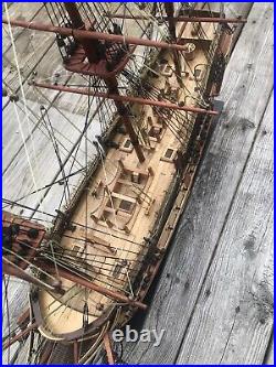 USS Constitution Old Ironsides Wooden Tall Sailing Ship Model