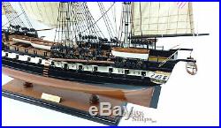 USS Constitution Tall Ship Assembled 35 Built Wooden Model Ship