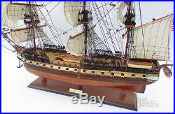 USS Constitution Tall Ship Assembled 38 Built Wooden Model Boat
