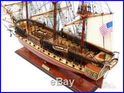 USS Constitution Tall Ship Full Assembled 35 Wooden Model Ship