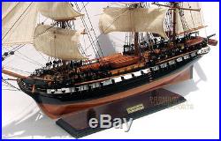 USS Constitution Tallship Assembled 38 Wooden Ship Model