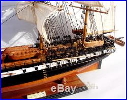 USS Constitution Tallship Assembled 38 Wooden Ship Model