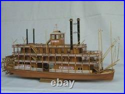 USS MISSISSIPPI 1870 Scale 1/100 21 inch wood ship model kit steamboat